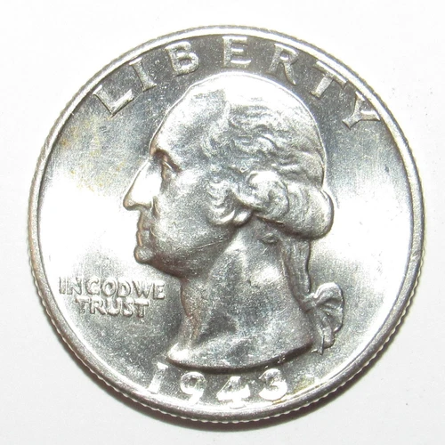 1943 Washington Quarter CH BU (Q74)