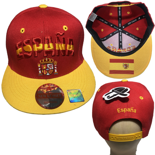 España Flag ESPANA Embroidered Hip Hop Snapback Cap Adjustable Baseball Hats LOT - 第 12/13 張圖片