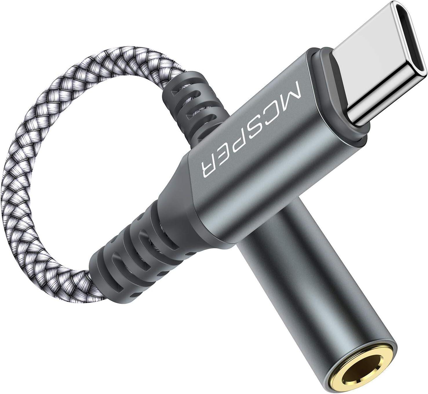 USB C to 3.5mm Female Adapter USB C to Aux Audio Dongle Cable Cord Headphone Jac