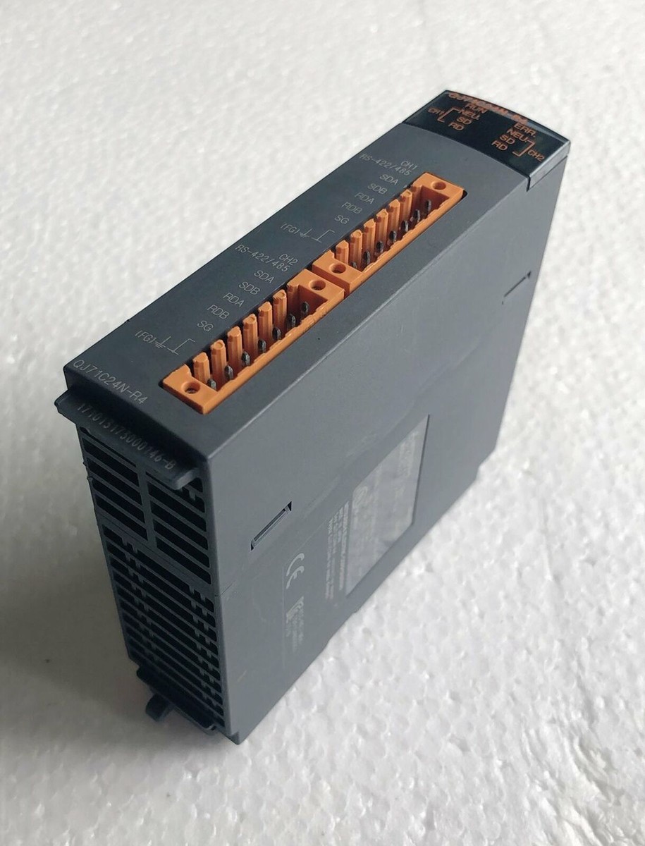 used Mitsubishi 1PS QJ71C24N-R4 PLC Module Tested in good