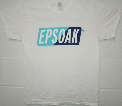 Epsoak Epsom Salt Muscle Soak Promo T Shirt Medium White