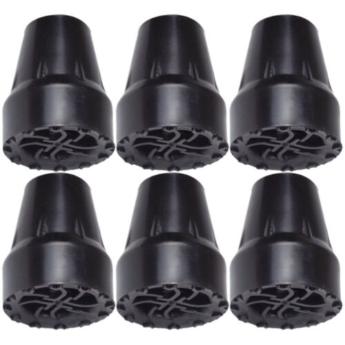  6 Pcs Non-slip Crutches Rubber Bride Tips Pads for Cue Stick Chalk Holders - Picture 1 of 13