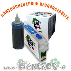 Cartouche rechargeable EPSON T0422 cyan pour imprimante Stylus