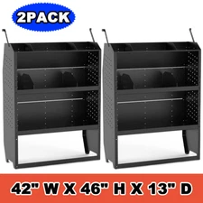 2PACK 42"x 46"x 13" Van Shelving for Ford Transit 2015-2024 Low Medium High Roof