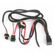 Xenon H11 HID Wiring Relay Harness Conversion Kit Fog Light LED High Low Beam