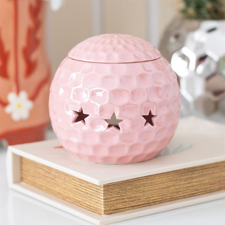 Retro Style Pink Disco Ball Oil Burner. Home Decor