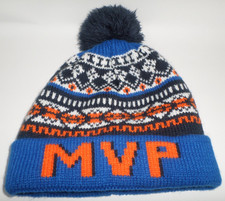 Est. 1989 Place MVP Knit Beanie with Pom-Pom Multicolor Pattern LG/XL 8 Lined