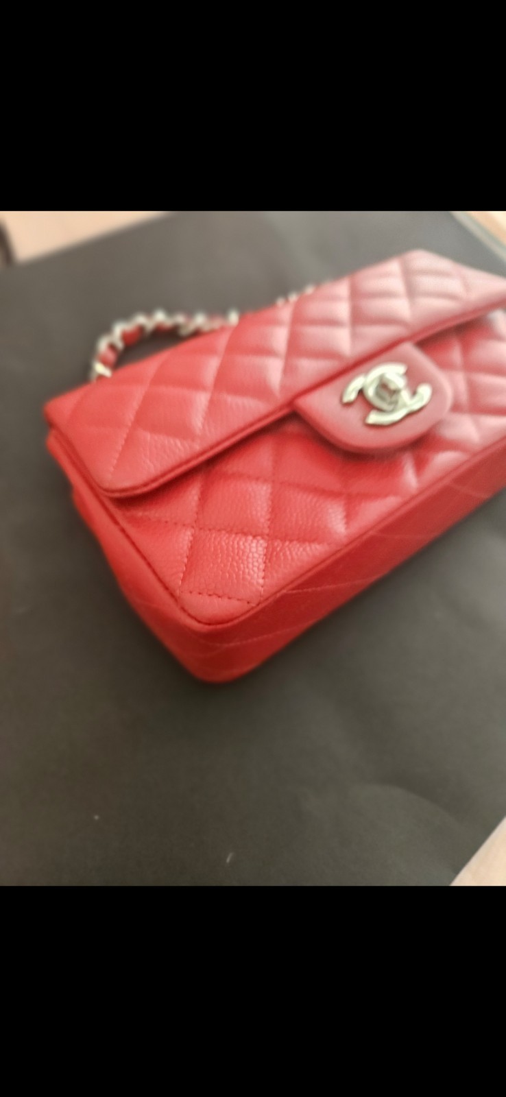 Chanel Mini Rectangular 14C Red  (PRISTINE CONDIT… - image 11