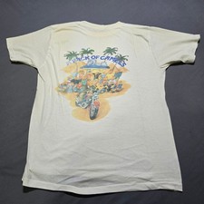 Camel Pocket T-Shirt Mens XL Cream Vintage 1990 Joe Camel A Pack of Camels