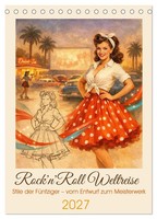 Liam Blue | Rock'n'Roll Weltreise (Tischkalender 2027 DIN A5 Hoch), Calvendo...