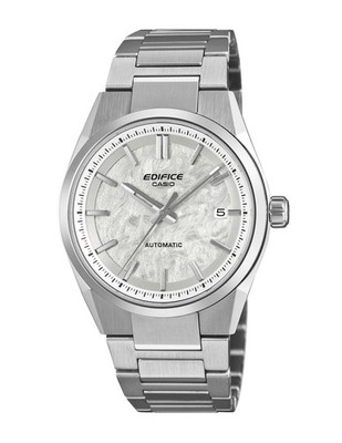 Casio EFK-110D-7AER Automatik Herrenuhr Silber-Weiß Saphirglas 100m Ø38mm