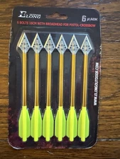 Elong 6X Crossbow Bolts 16cm Aluminum Arrows Broadhead Pistol-Crossbow
