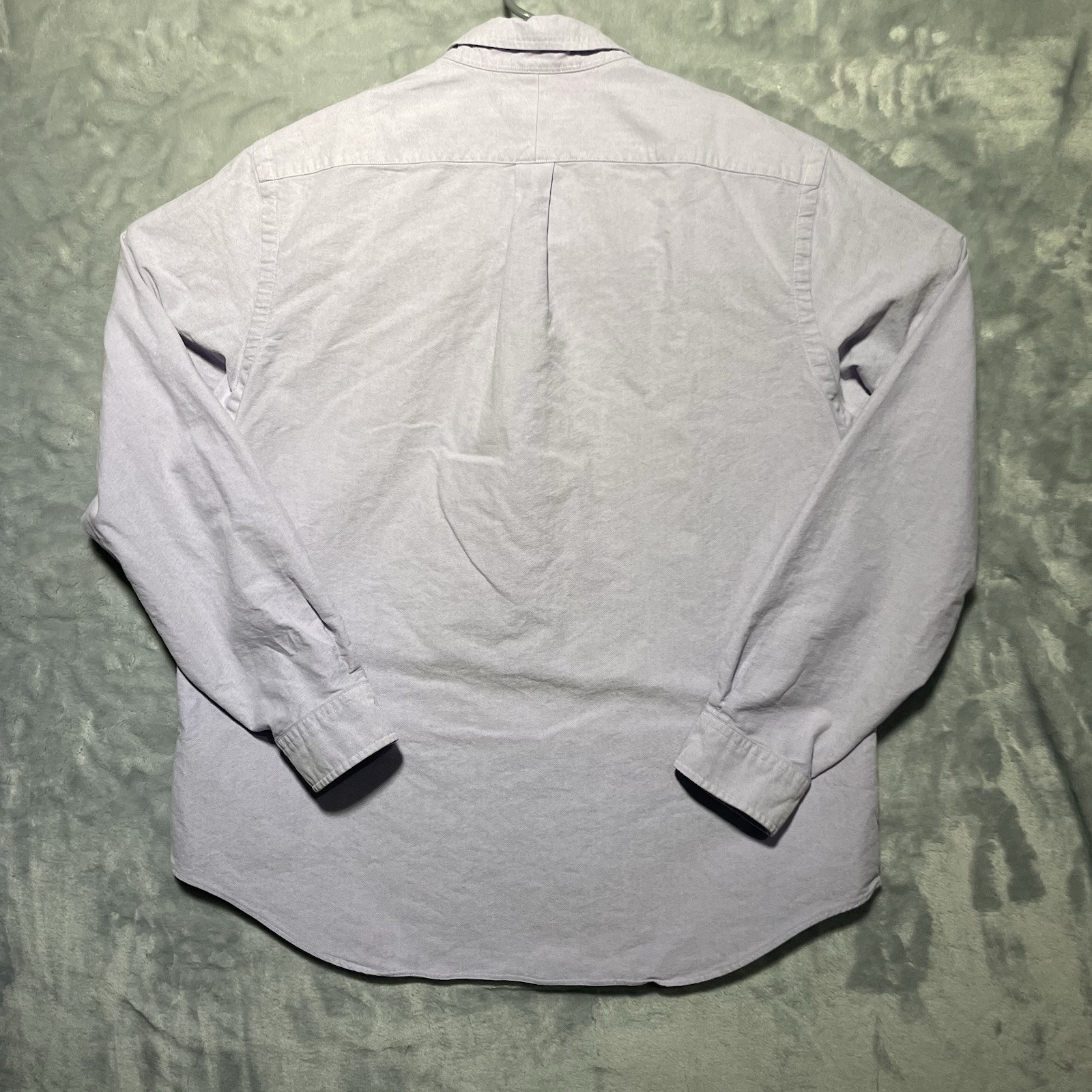 Ralph Lauren Camicia Uomo Xl Viola Pony Vestito Bottoni Manica Lunga