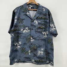Vtg Tropical Storm Shirt 2XL Hawaiian Short Sleeve Surfer Camp Resort Cruise