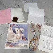 Vintage True colors Crafts Ribbon Embroidery Kit Baby Bunny 8" by 11"
