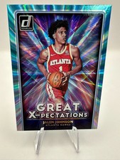 Jalen Johnson - 2021-22 Donruss Great X-Pectations Rookie Holo Teal Laser #18🔥
