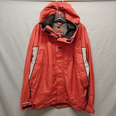 Helly Hansen Jacket Mens Large Red Helly Tech Hooded Ski Snowboard Waterproof