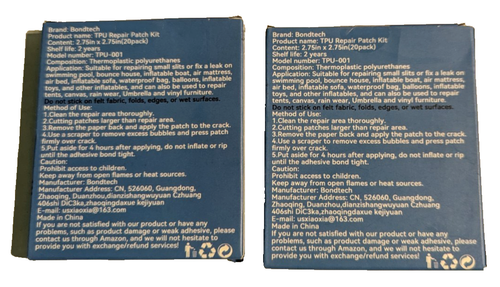 BONDTECH TPU Pool Patch Repair Kit, High Adhesive and Waterproof 40 PCS - Picture 3 of 7