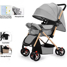 Image of Baby Stroller Reversible Foldable Lightweight Newborn Toddler 0 to 36 Months