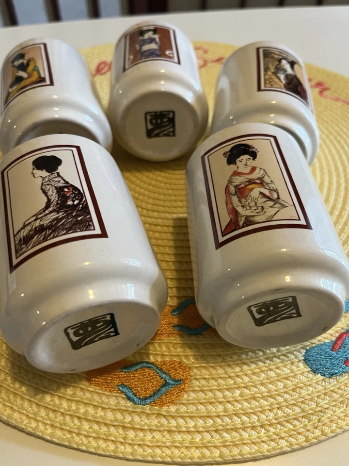 Yumeji Takehisa Japanese Sake Cups - Image 4 of 4