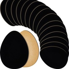 Jecery 36 Pcs Suede Soles for Dance Shoes Non Slip Shoe Pads One Size, Black