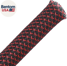 25Ft - 1.5 Inch PET Expandable Braided Sleeving – Blackbred –  Braided Cable Sle