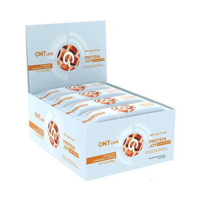 QNT Protein Joy Bars (12x60g) Caramel Cookie Dough (37,49 EUR/kg)