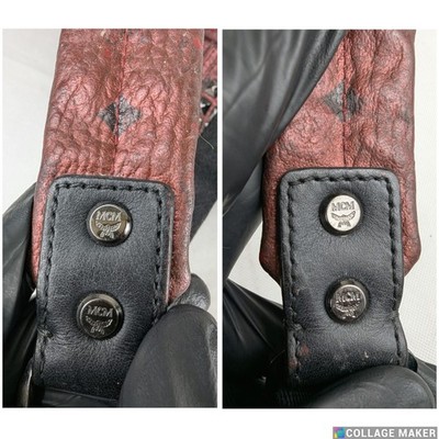 MCM Metallic Visetos Side Stud Stark Leather Backpack  display picture 1