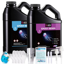 LET'S RESIN Casting Epoxy Resin Kit, 4L Crystal Clear & Bubble Free Epoxy Resin