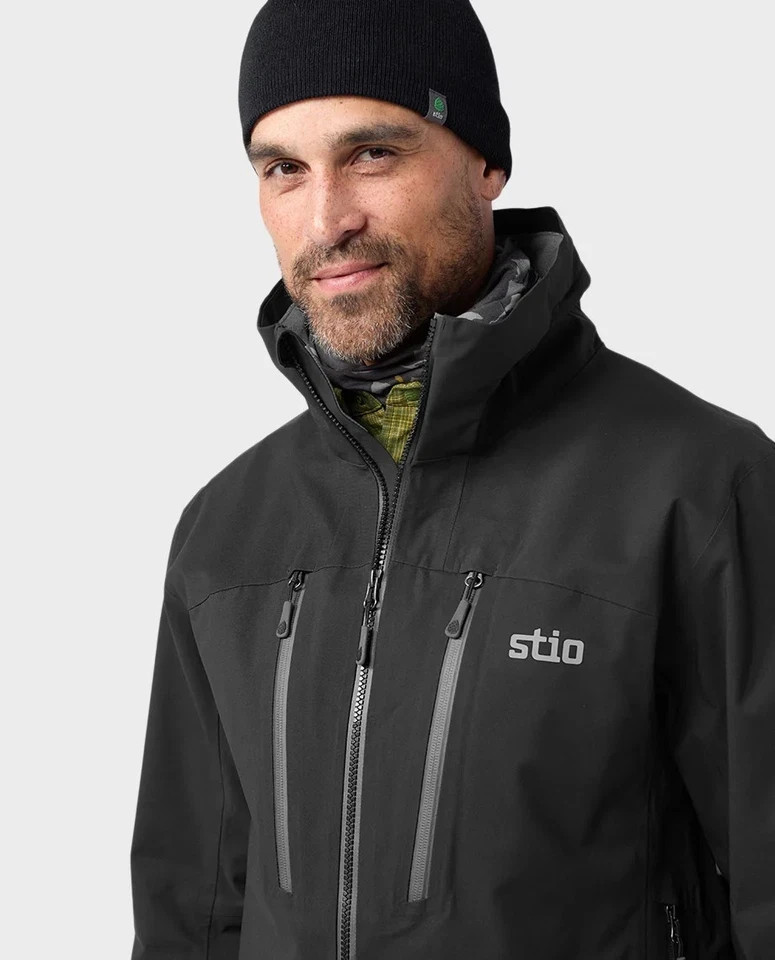 NWT $465 Stio Environ Jacket  Men's Size L Dermizax Abyss Black