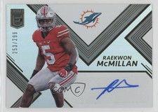 2017 Donruss Elite Elite Rookie Auto 253/299 Raekwon McMillan #RA22 Auto pm6