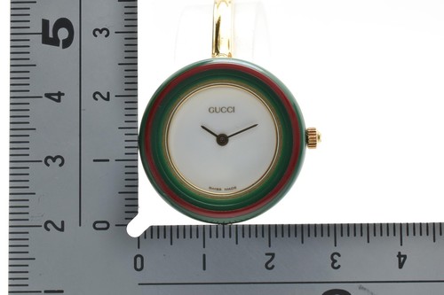 [NEAR MINT w/BOX] GUCCI Change Bezel 11/12.2 Gold Quartz 12 Colors Women's Watch - Picture 14 of 15
