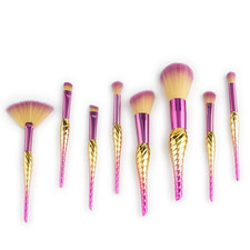 8Pcs Sea Makeup Brush Set Big Fish Tail Foundation Powder Brushs Trending Items,