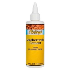 Fiebing  s Leathercraft Cement 4 oz NEW but Dented / Minor Leak
