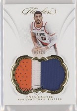 2018-19 Panini Flawless Patch Gold 5/10 Enes Kanter #P-EKT Patch 3d3