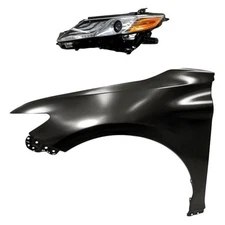 Headlight Fender For Toyota Camry 2018 Driver Side 2-Piece Kit CAPA