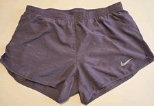 Nike Women's Medium Tempo Dri Fit Lined M Mid-Rise 3 in Running Shorts Purple