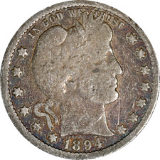 1894-O Barber Quarter
