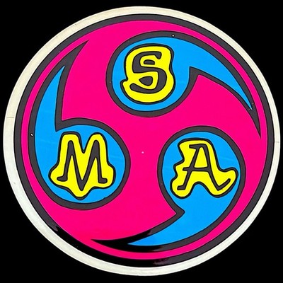 Vintage 1980's S.M.A. Santa Monica Airlines Skateboard Sticker Hot