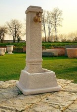 fontana da giardino esterno in marmo cemento