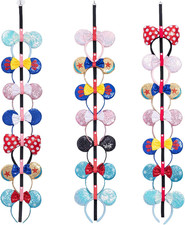 3 Pcs Mouse Ears Headband Holder Hanging Headband Organizer Bow Headpiece Hair A