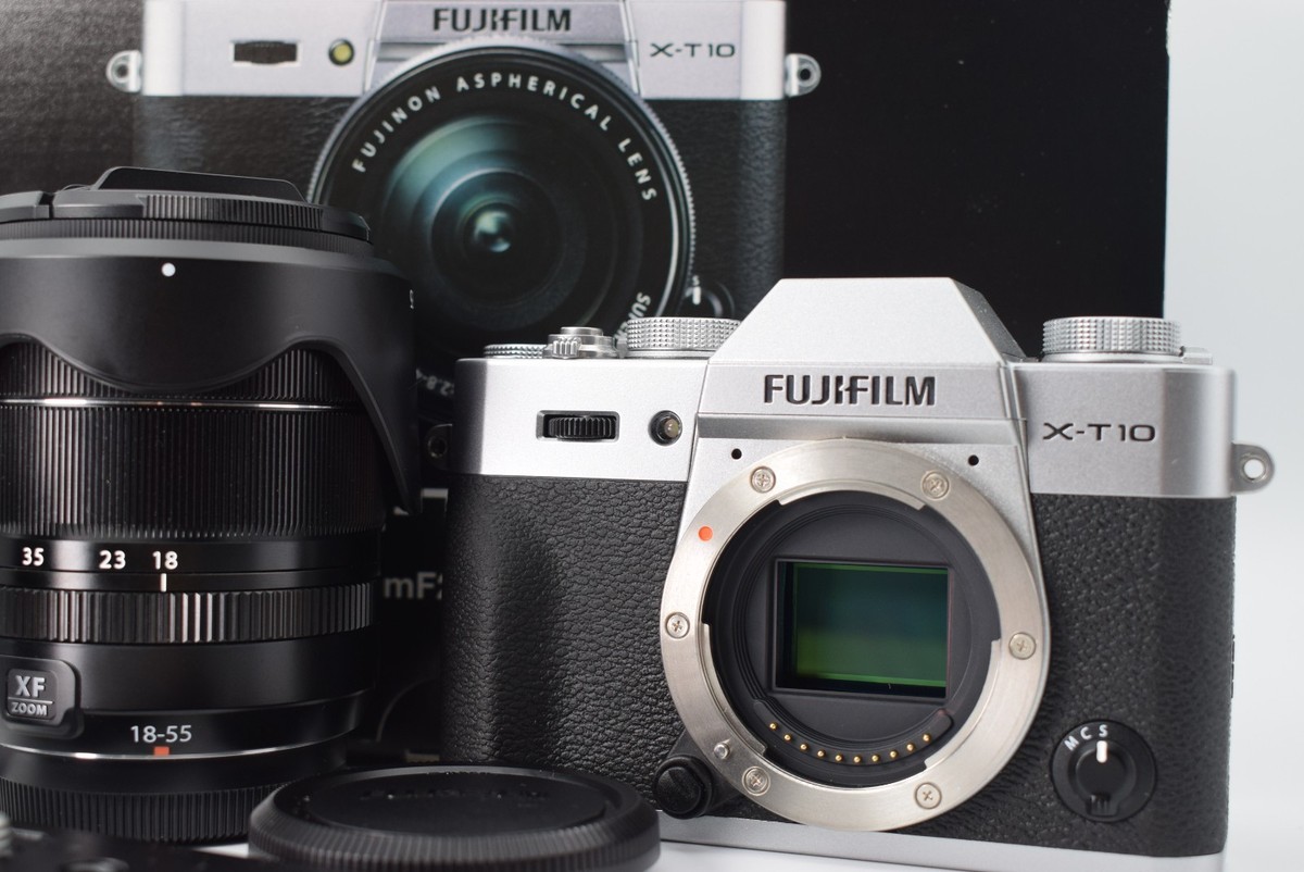 FUJIFILM X−T10 シルバー & 標準レンズ 18-55mm Amazon.co.jp: FUJIFILM ミラーレス一眼 X-T10 ボディ シルバー