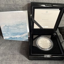 2023 ROYAL MINT SILVER PROOF 2oz BRITANNIA COIN - FULL PACKAGING - 999 ISSUED