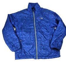 The North Face ThermoBall Jacket Boys Large 14/16 Blue Puffer Full Zip Youth