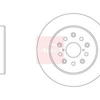 Apec Bremscheibe Hinten Solid FüR Lexus IS Sportcross E1 2001-2005 Einzel