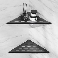 Corner Shower Shelves 2 Pack 10" Black Corner Shelf Bathroom 304 Stainless Steel