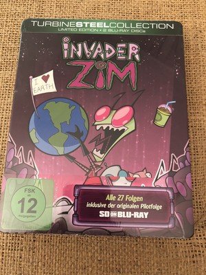 Blu-ray INVADER ZIM KOMPLETTE SERIE SD Turbine Steelbook Neu+OVP Limited 1000