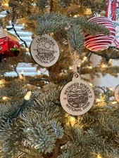 National Parks USA Christmas Ornaments-Travel Souvenir Gift Wood NPS Park