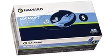 HALYARD AQUASOFT Nitrile Exam Glove SMALL 300/Bx 43933