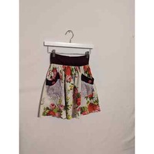 Matilda Jane flowy skirt colorful floral and two pockets childs large D26 